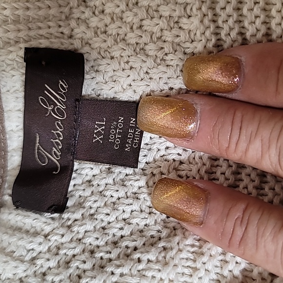 Tasso Elba MENS Sweater with Zipped Neck Size XXL - Picture 4 of 5